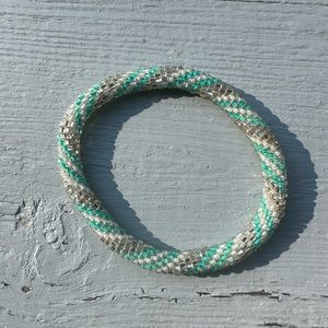 Lily and Laura roll on bracelets